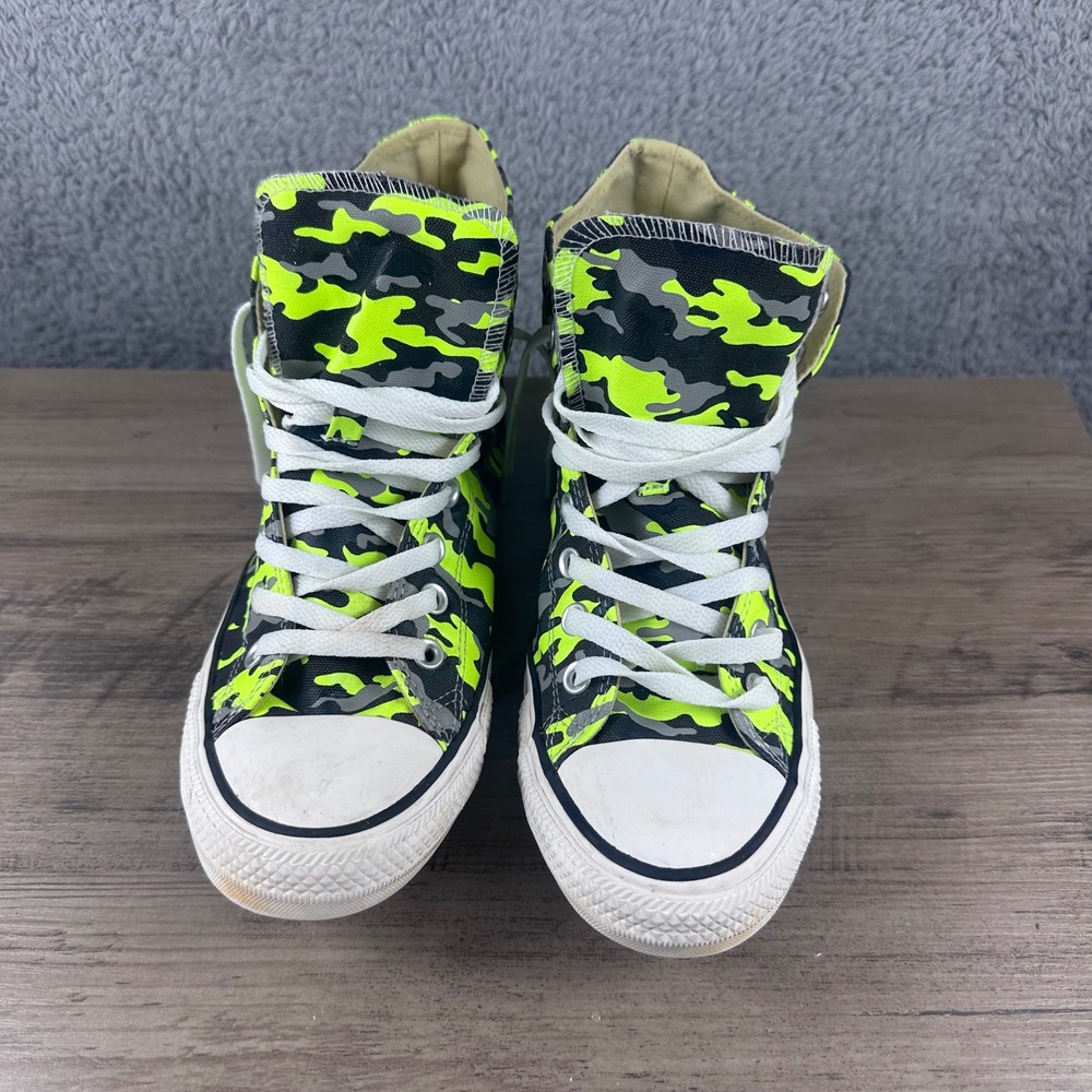 Converse Chuck Taylor All Star Unisex Mens 8 Womens 10 Neon Camo High Top 163741